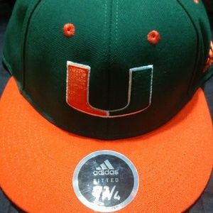Adidas Miami Hurricanes Fitted Hat